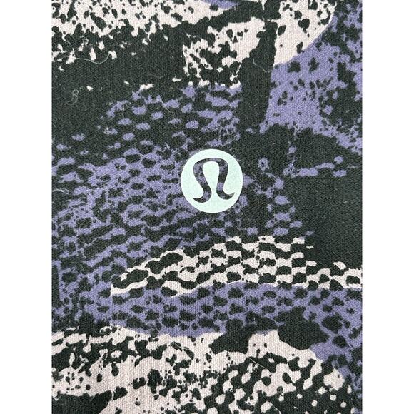 Lululemon Womens Sz 10 Align Pant II 25" Rip Wave Purple Thunder Black Legging - Picture 8 of 10